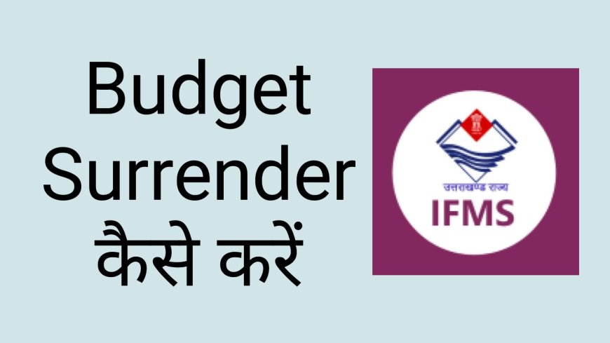 Budget Surrender कैसे करें